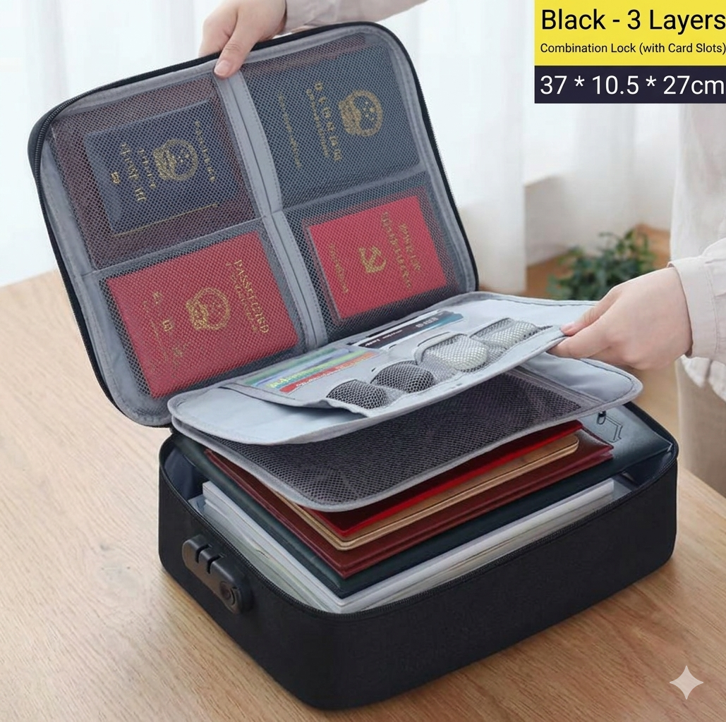 🔥Multi-Pocket Document Bag|Keep All Important Certificates Safe & Neat