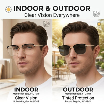👓Outdoor photochromic glasses
