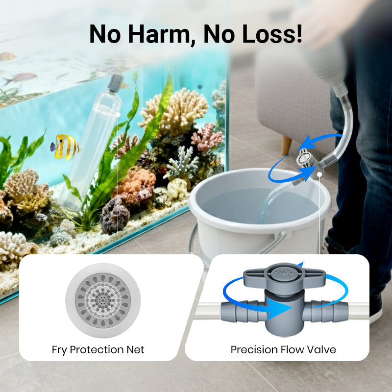 🧹Limited-time 50% off✨Fish Tank Siphon Vacuum Cleaner