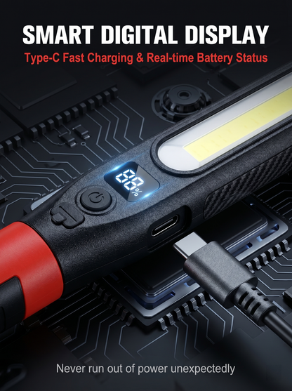 🎁【FathersDayGift】50%OFF🚙 Under Hood Work Light Bar, 3000LM LED Magnetic Light Bar with Hooks