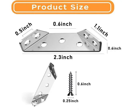 🔥Buy 3 Get 1 Free🎁Stainless Steel Angle Bracket, 90° Right Angle Support