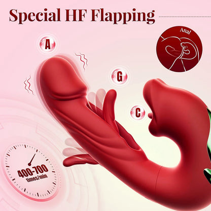💋 Sale 50% OFF 💋 2026 Upgraded 4-in-1 Flapping & Licking Vibrator