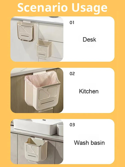 ⏳【Limited Offer】50% OFF !💥Folding Hanging Kitchen Waste Trash Can
